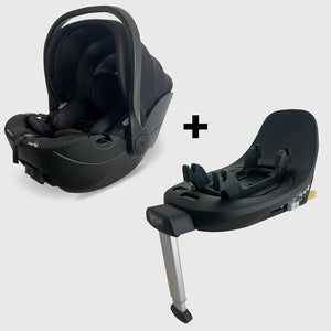 My Babiie MB450 LUXE 3 - in - 1 Travel System with Rotating Car Seat + Toddler Seat + Base - Black - For Your Little One