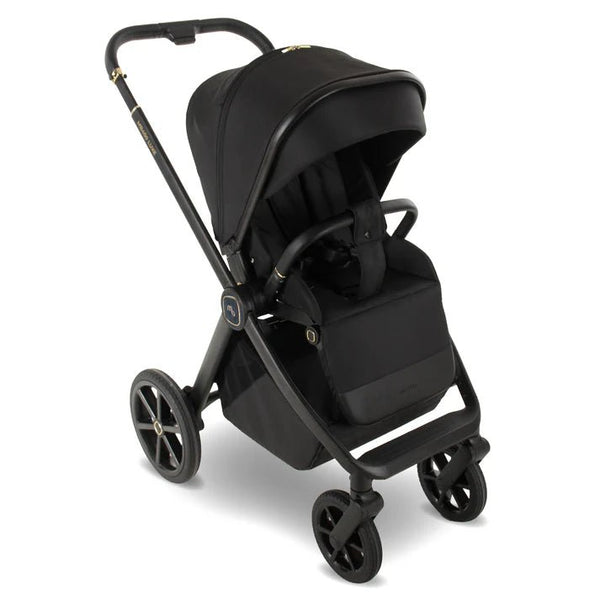 My Babiie MB450 LUXE 3 - in - 1 Travel System with Rotating Car Seat + Toddler Seat + Base - Black - For Your Little One