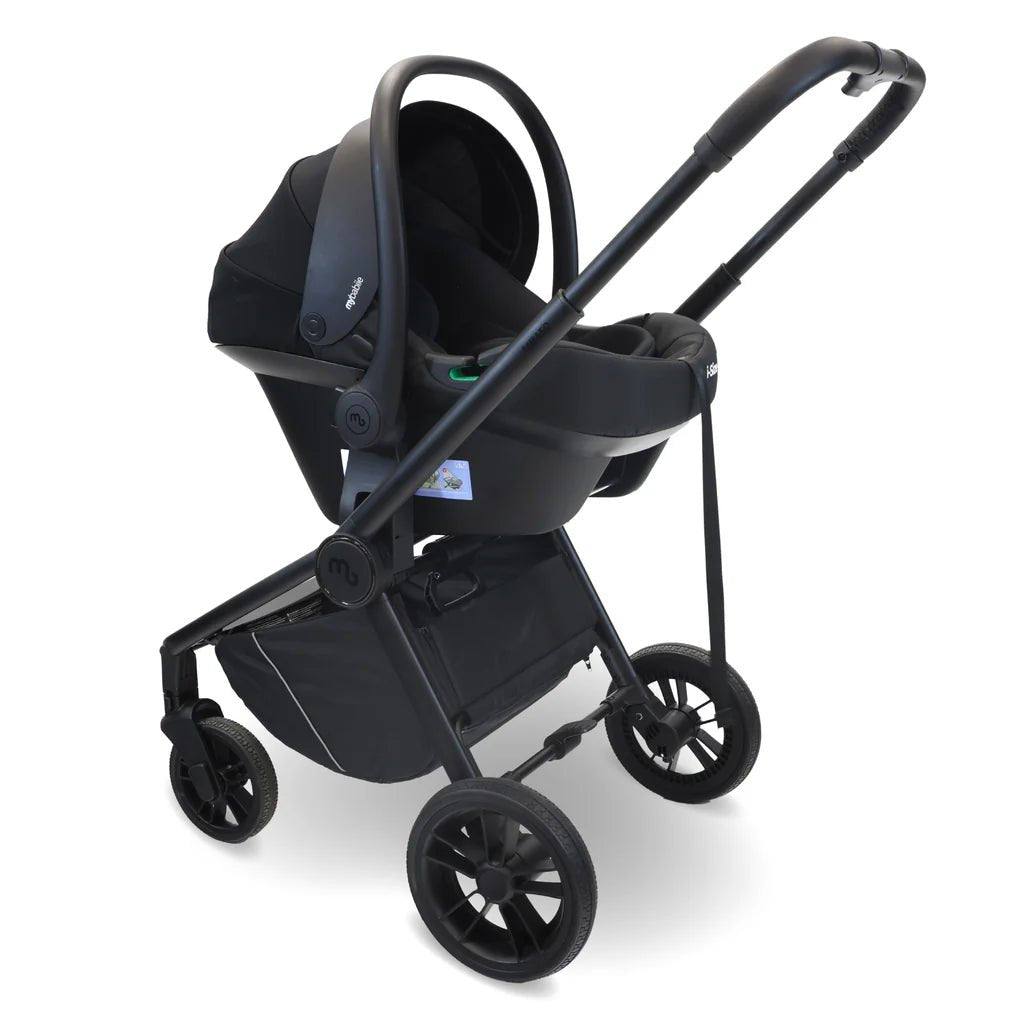 My Babiie MB450i 3 - in - 1 Travel System And Base - Black - For Your Little One