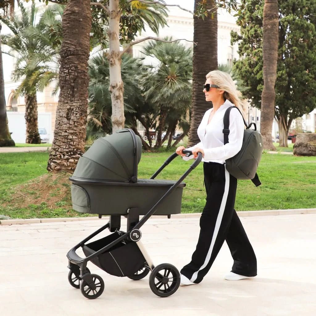 My Babiie MB450i 3 - in - 1 Travel System And Base - Forest Green - For Your Little One