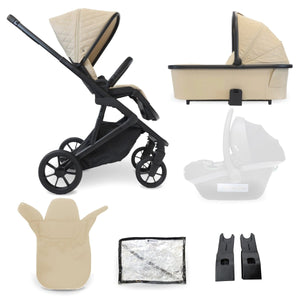 My Babiie MB500 2 - in - 1 Pushchair And Bassinet - Almond - For Your Little One