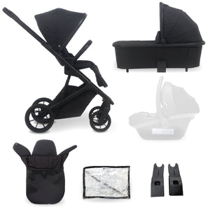 My Babiie MB500 2 - in - 1 Pushchair And Bassinet - Obsidian - For Your Little One