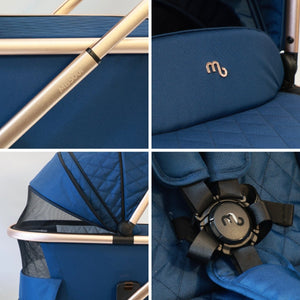 My Babiie MB500i 3 - in - 1 Travel System - Dani Dyer Opal Blue - For Your Little One