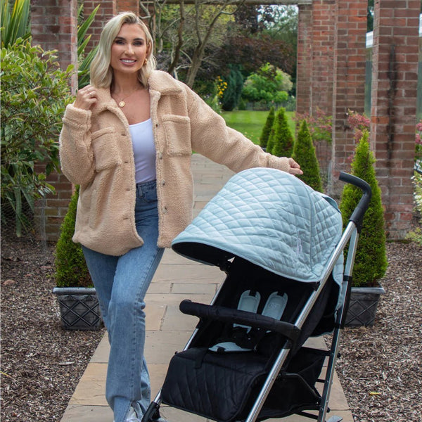 My Babiie MB51 Plus Stroller - Billie Faiers Quilted Aqua - For Your Little One