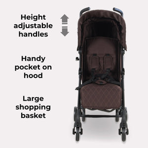 My Babiie MB51 Plus Stroller - Chocolate - For Your Little One