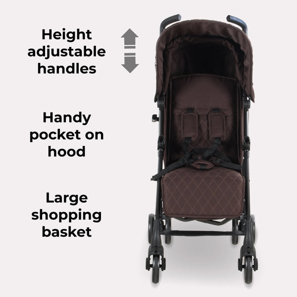 My Babiie MB51 Plus Stroller - Chocolate - For Your Little One