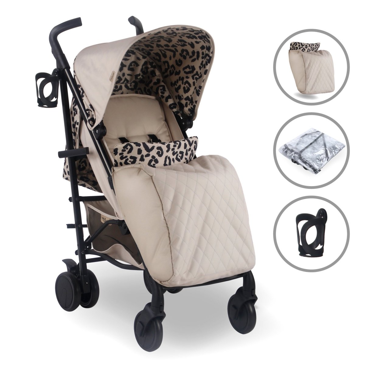 My Babiie MB51 Plus Stroller - Dani Dyer Fawn Leopard - For Your Little One