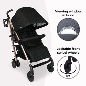 My Babiie MB51 Plus Stroller - Quilted Black - For Your Little One