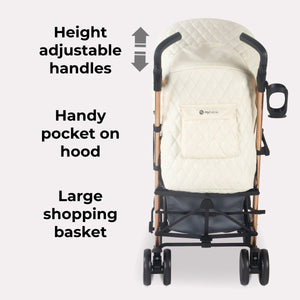 My Babiie MB51 Plus Stroller - Quilted Champagne - For Your Little One