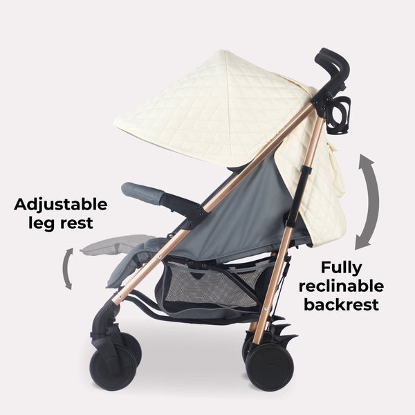 My Babiie MB51 Plus Stroller - Quilted Champagne - For Your Little One