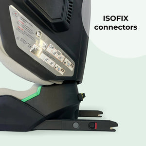 My Babiie MBCS23 i - Size (100 - 150cm) Compact High Back Booster Car Seat - Stone (Clearance) - For Your Little One