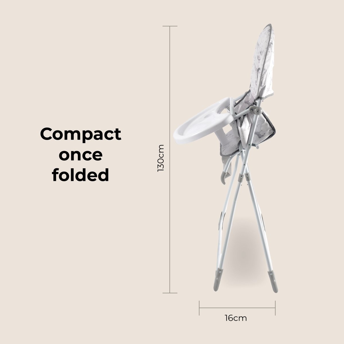 My Babiie MBHC1 Compact Highchair - Safari - For Your Little One