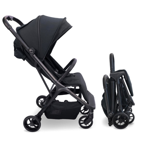 My Babiie MBX7 Plus Auto Fold Stroller - Black - For Your Little One