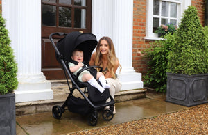 My Babiie MBX7 Plus Auto Fold Stroller - Black - For Your Little One