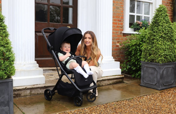 My Babiie MBX7 Plus Auto Fold Stroller - Black - For Your Little One