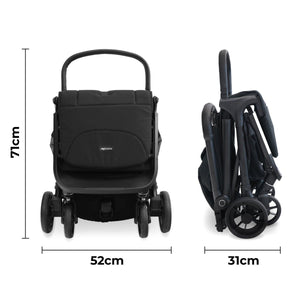 My Babiie MBX7 Plus Auto Fold Stroller - Black - For Your Little One
