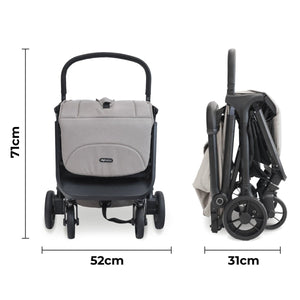 My Babiie MBX7 Plus Auto Fold Stroller - Camel - For Your Little One