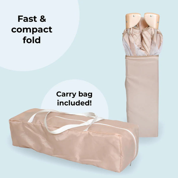 My Babiie Travel Cot - Blush Quilted - For Your Little One