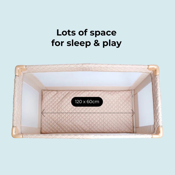 My Babiie Travel Cot - Blush Quilted - For Your Little One