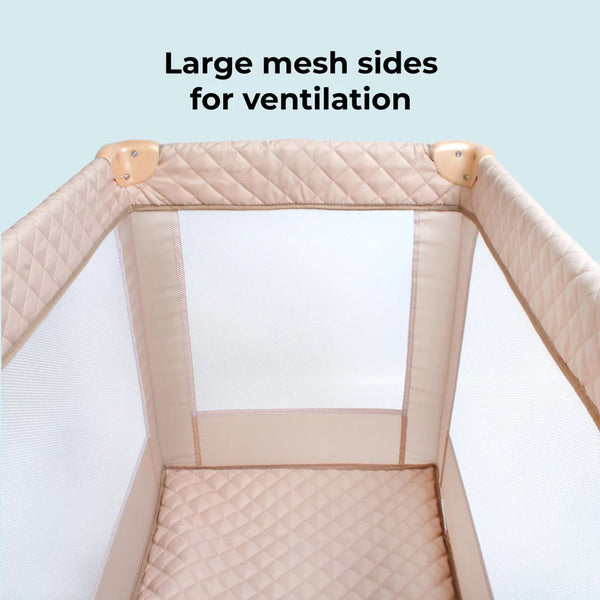 My Babiie Travel Cot - Blush Quilted - For Your Little One