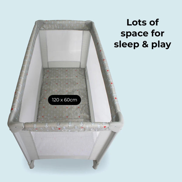 My Babiie Travel Cot - Elephants - For Your Little One