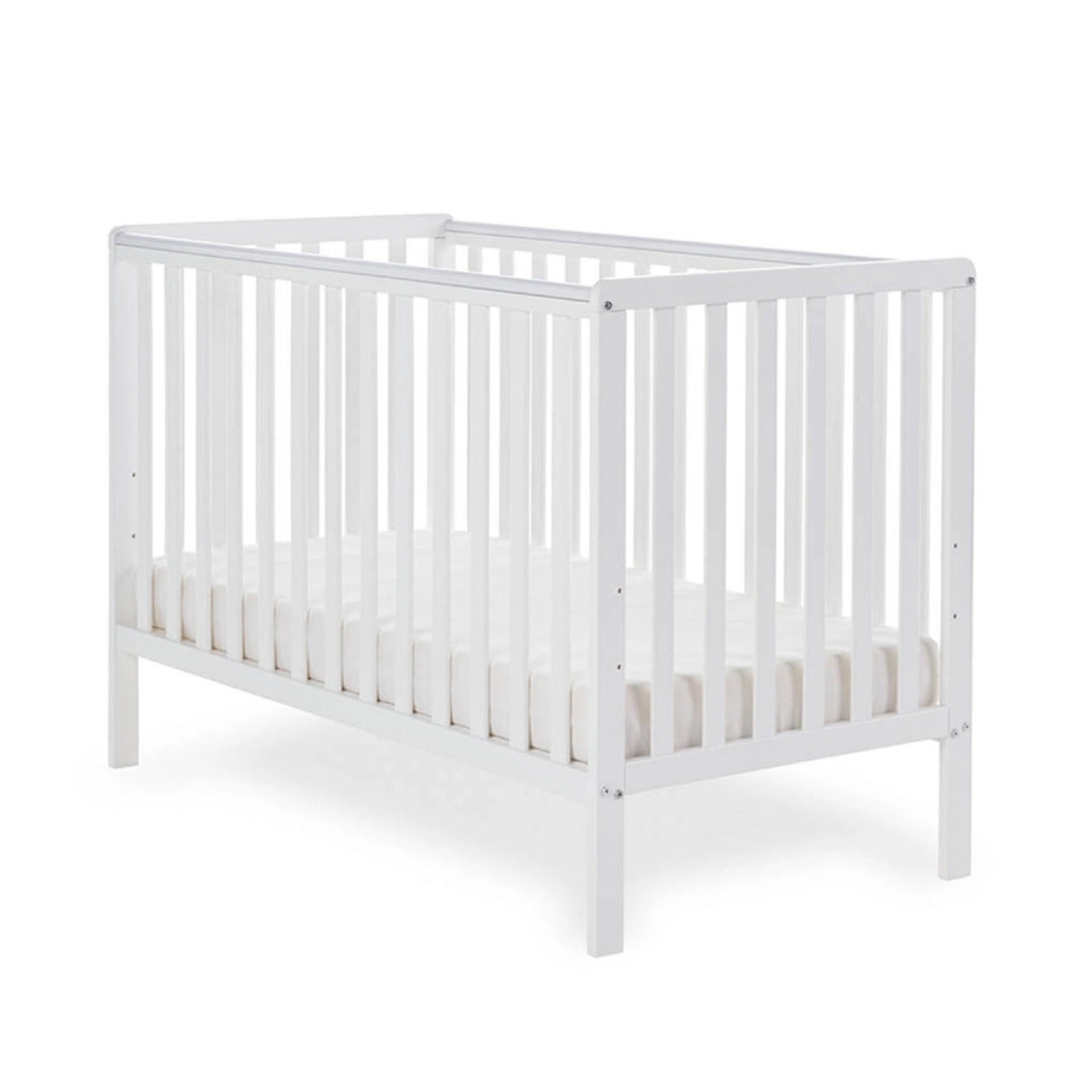 Obaby Bantam Space Saver Cot & Under Drawer - White -  | For Your Little One