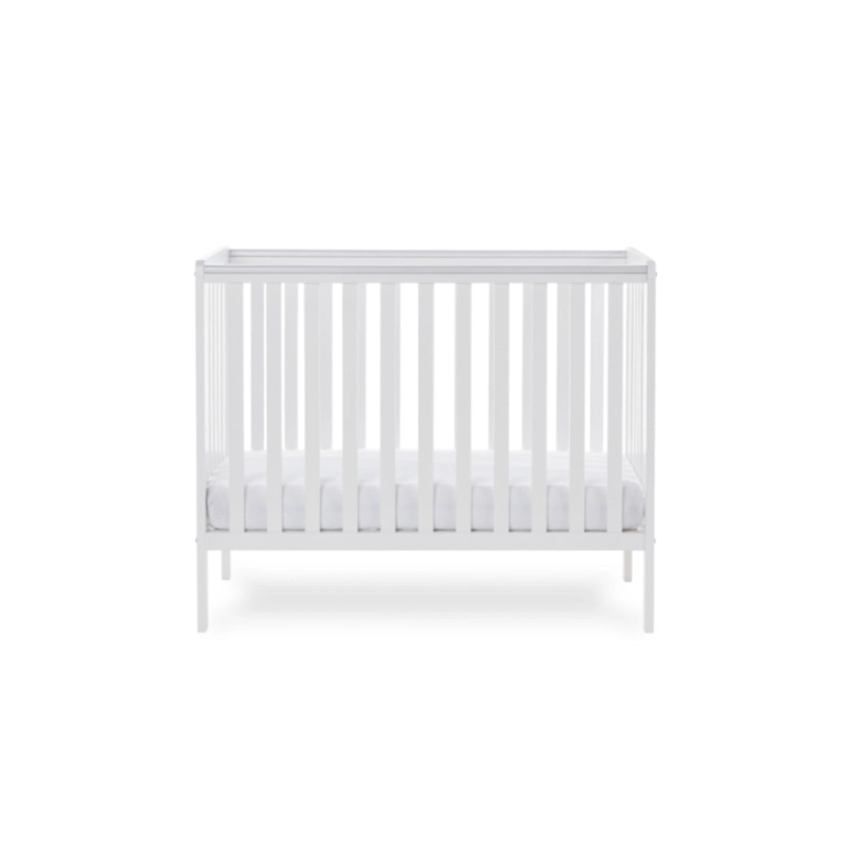 Obaby Bantam Cot & Fibre Mattress - White   