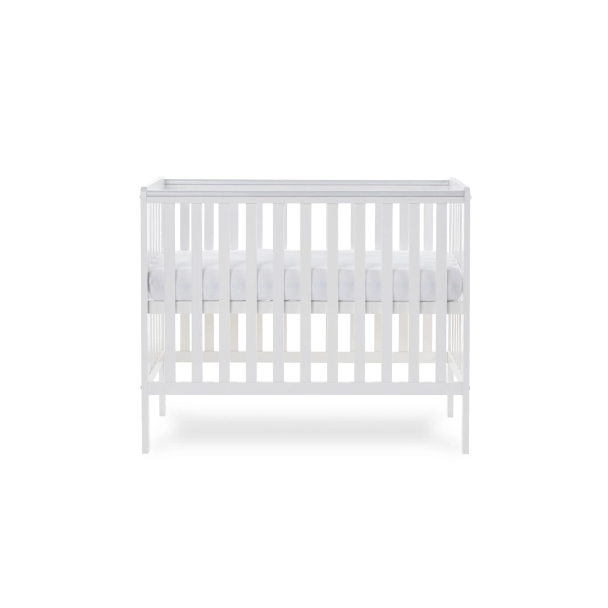 Obaby Bantam Cot & Fibre Mattress - White   