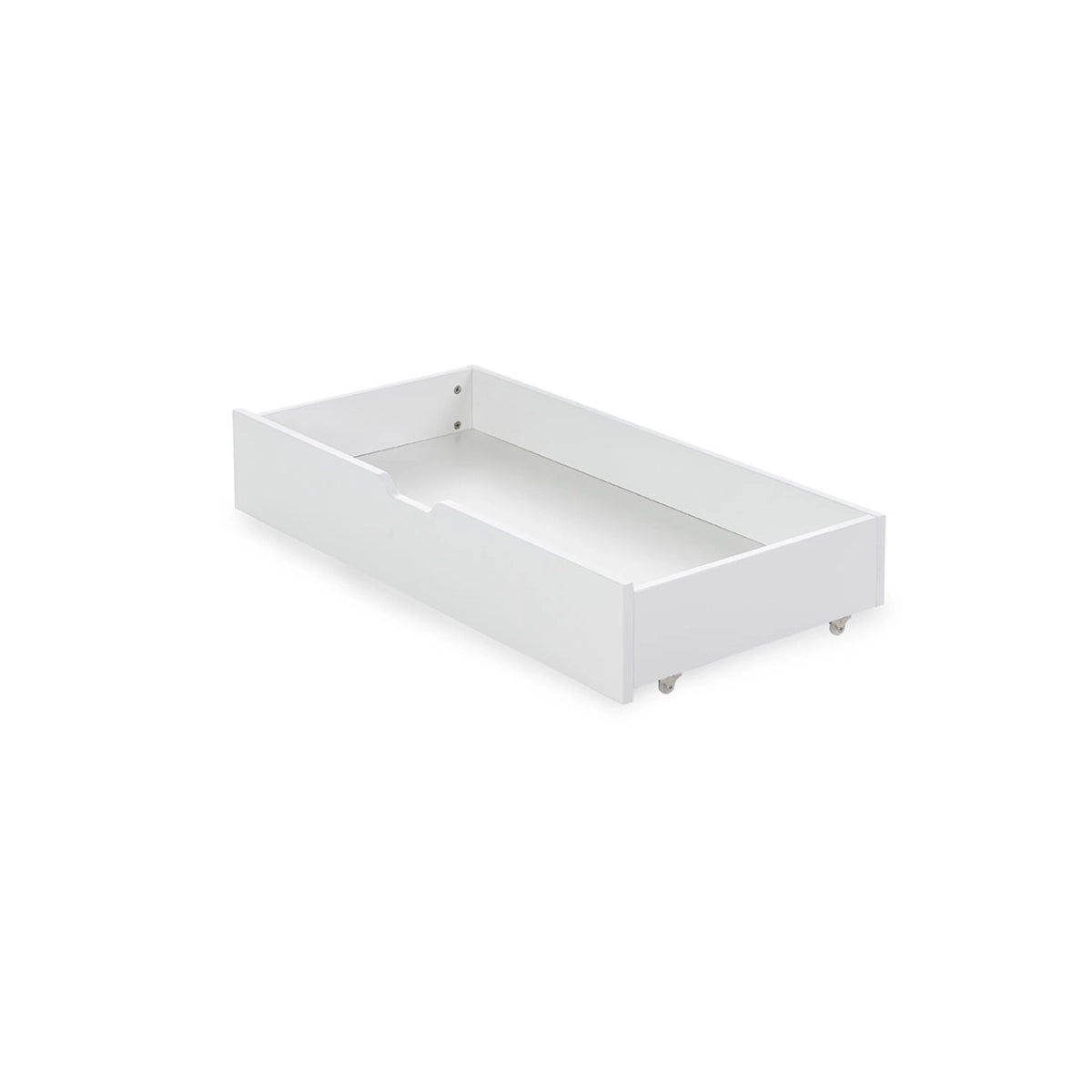 Obaby Bantam Space Saver Cot, Under Drawer + Fibre Mattress - White -  | For Your Little One