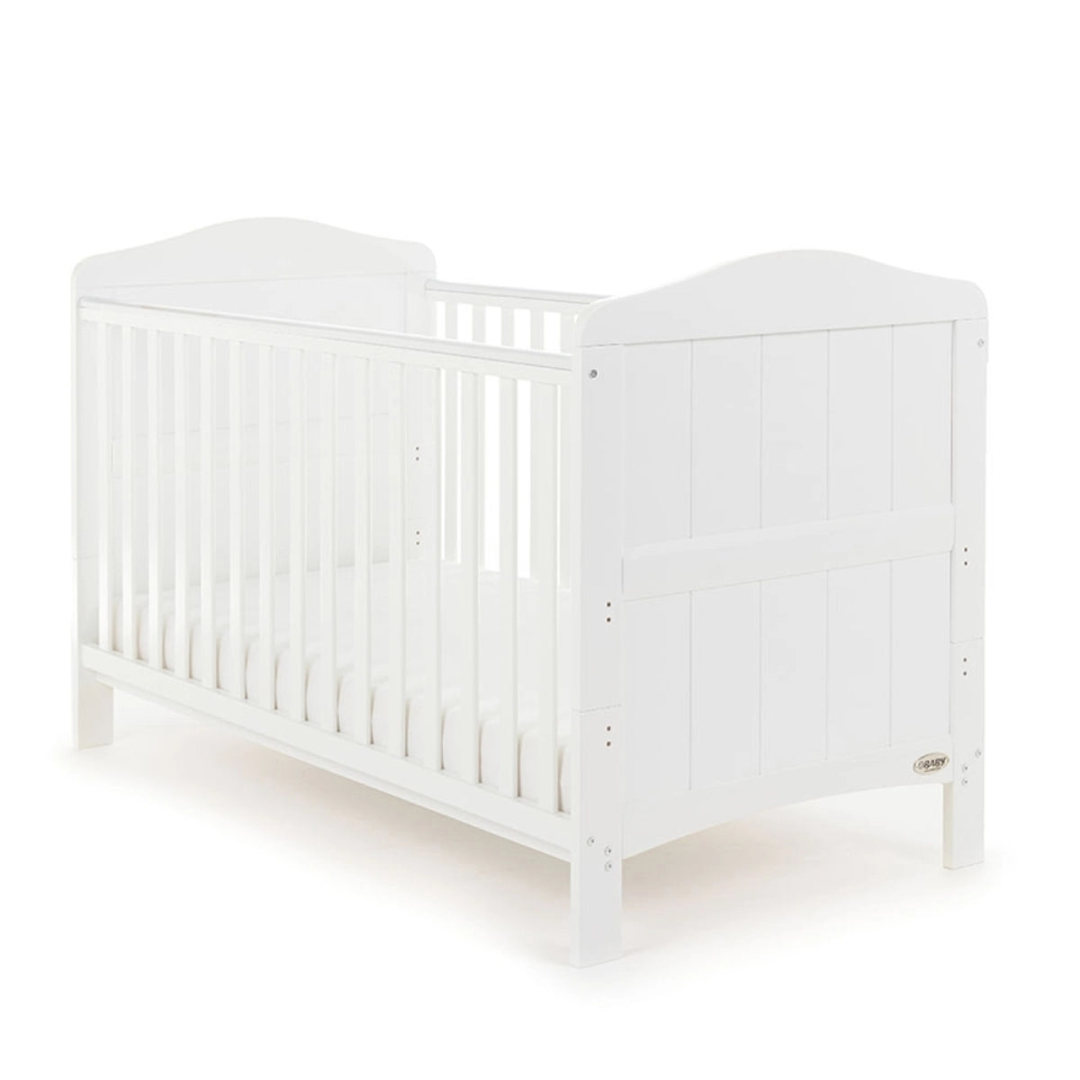 Obaby Whitby Cot Bed + Cot Top Changer - White -  | For Your Little One