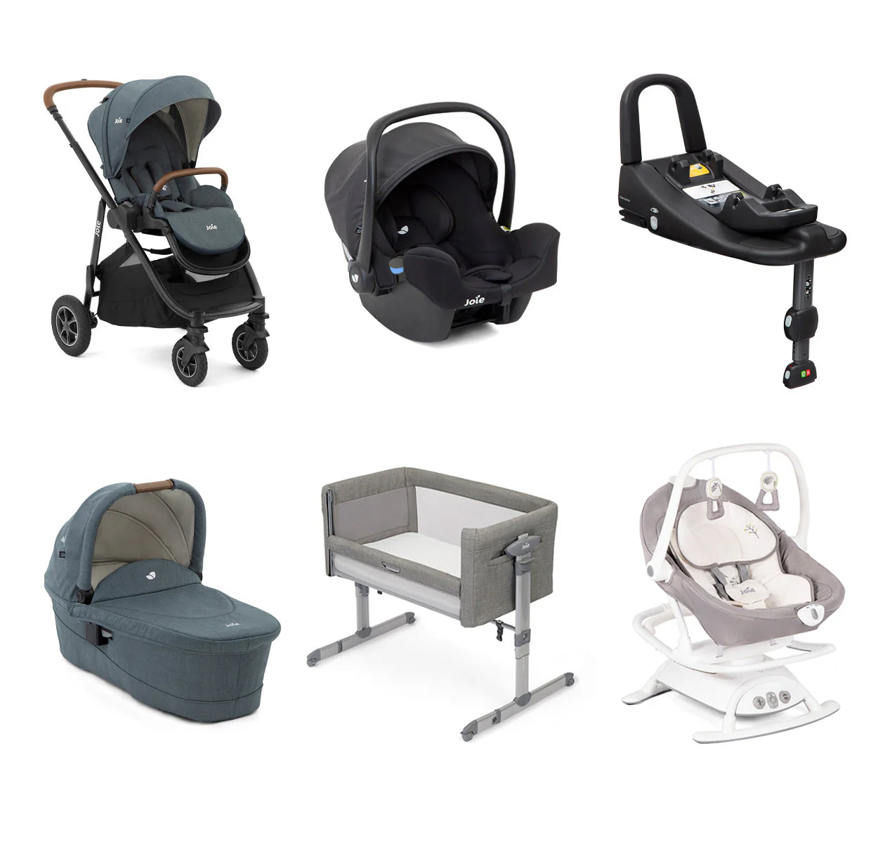 Joie Versatrax Newborn Essentials Travel system Bundle - Lagoon   