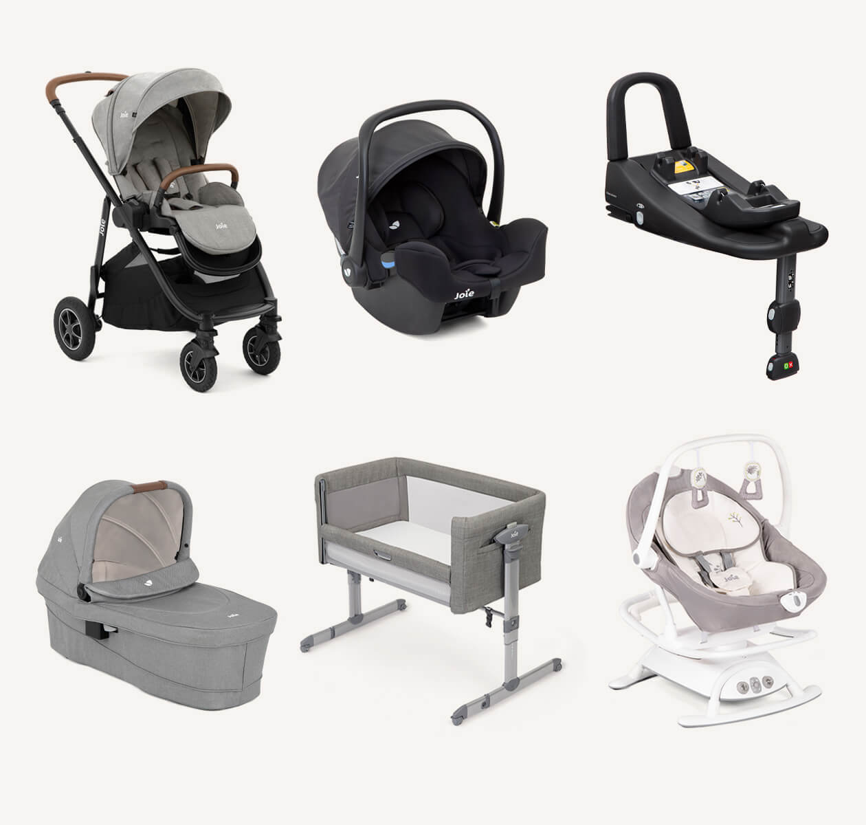 Joie Versatrax Newborn Essentials Travel system Bundle - Pebble   