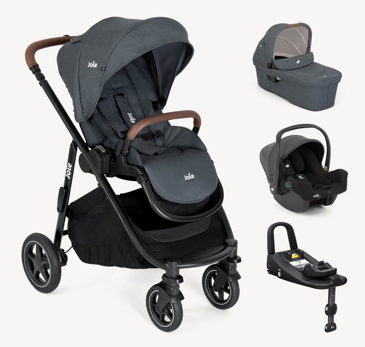 Joie Versatrax On The Go Bundle Travel System - Moonlight   