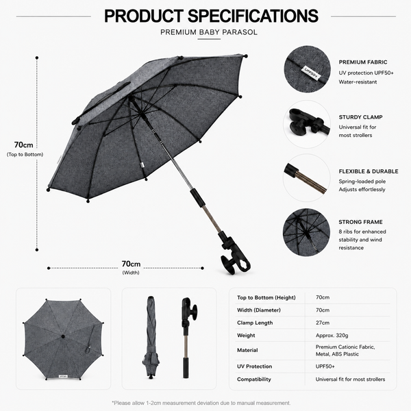 Premium Baby Parasol / Umbrella Compatible With Babystyle - Fits All Models