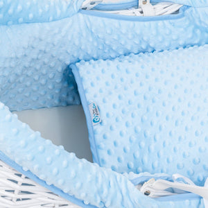 Pod Blue Dimple Moses Basket Bedding Set - For Your Little One