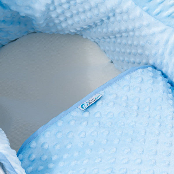 Pod Blue Dimple Moses Basket Bedding Set - For Your Little One