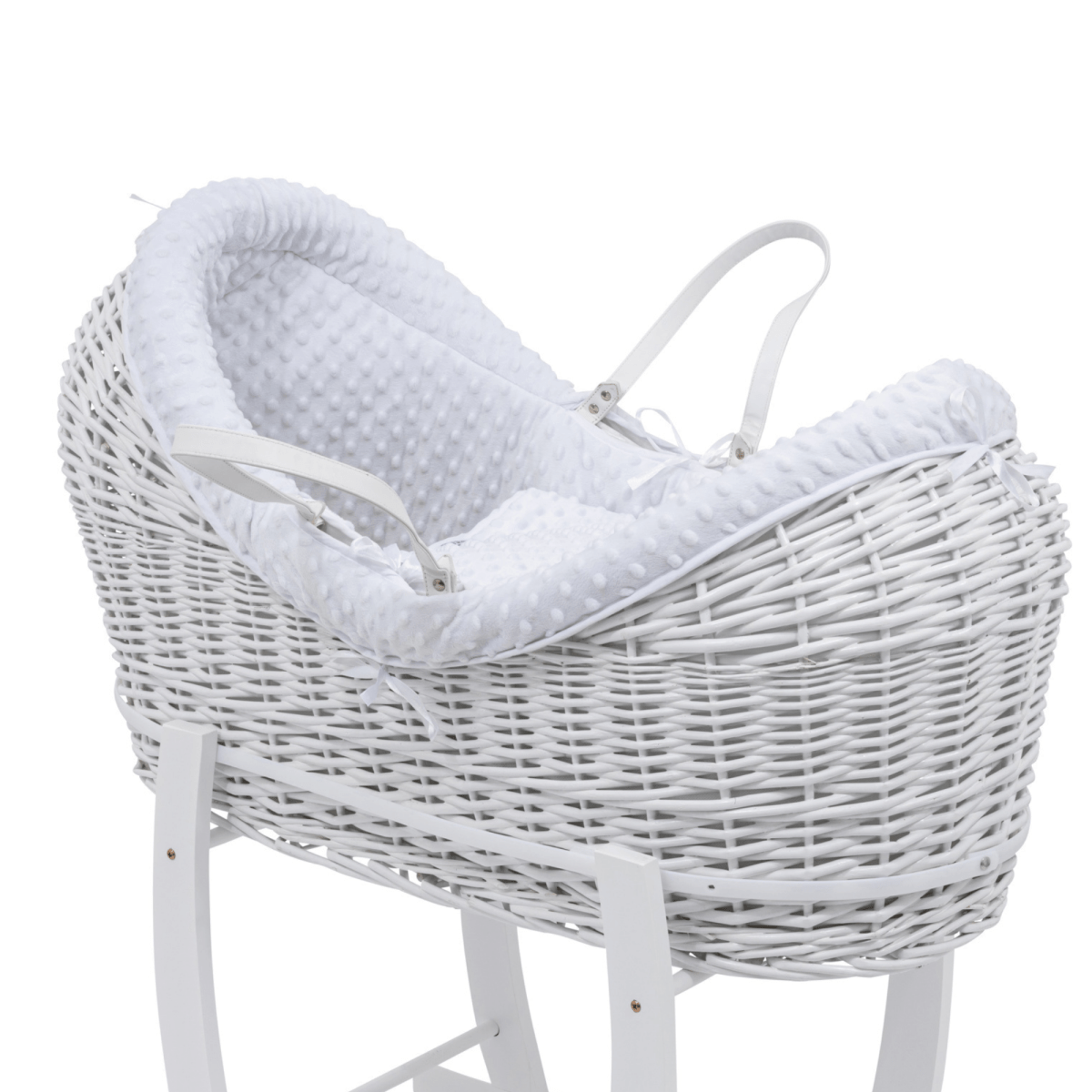 Pod White Dimple Moses Basket Bedding Set - For Your Little One