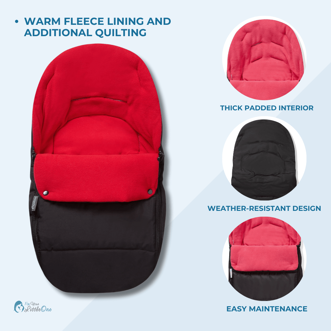 Premium Car Seat Footmuff / Cosy Toes Compatible with Uppababy - For Your Little One