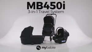 My Babiie MB450i 3-in-1 Travel System And Base - Chocolate