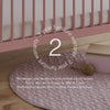 Cuddleco Nola Cot Bed - Blush Pink