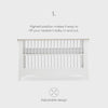 Cuddleco Clara Cot Bed - White & Ash