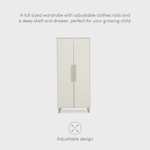 Cuddleco Harper 3 Piece Nursery Furniture Set - Cream & Ash