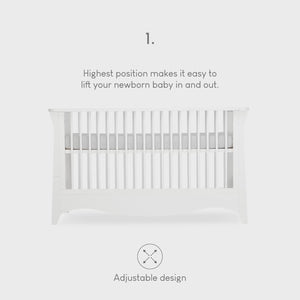 Cuddleco Clara Cot Bed - White