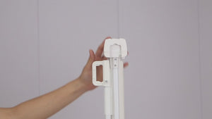 FYLO Baby Fabric Safety Retractable Stair Gate - Grey (Upto 120cm Width)