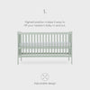 Cuddleco Nola Cot bed - Sage Green