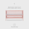 Cuddleco Nola 3 Piece Nursery Furniture Set - Blush Pink