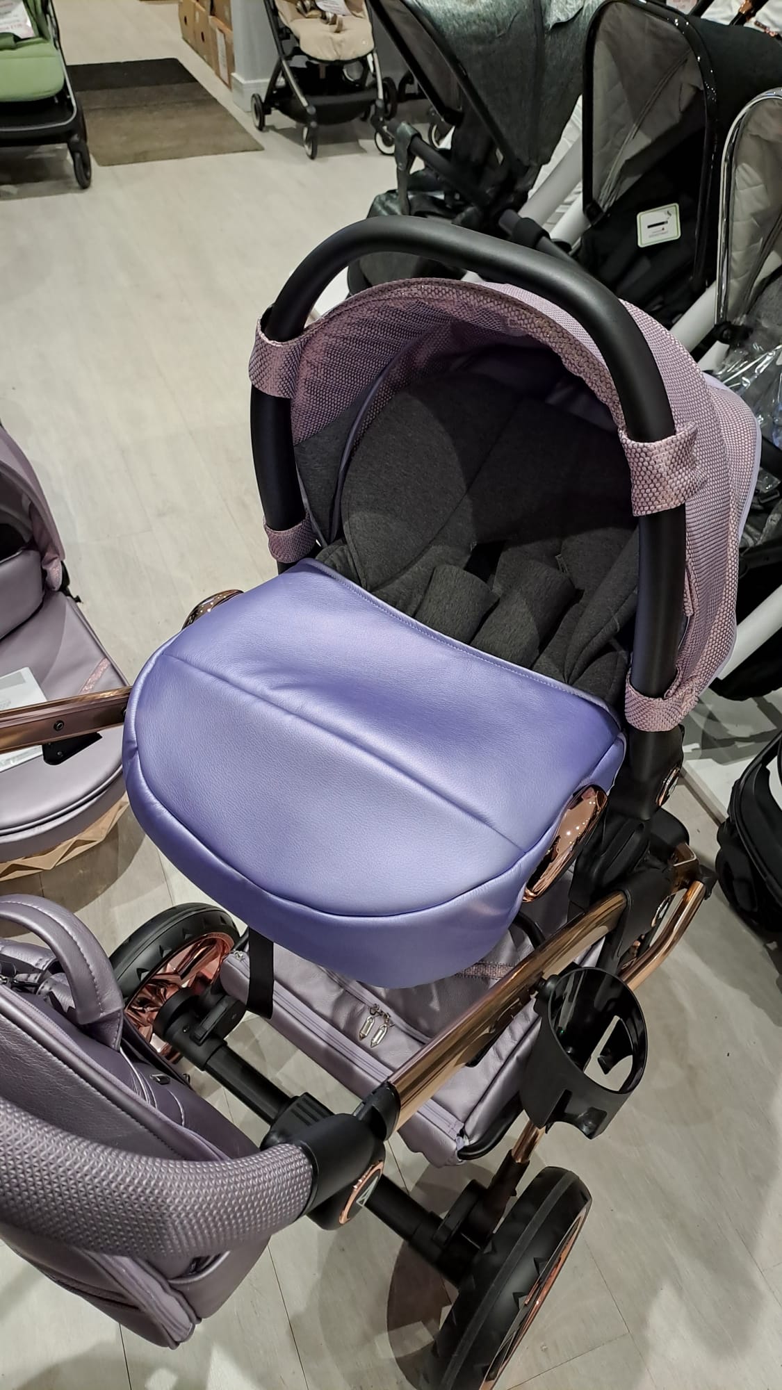 Junama Dolce 3 In 1 Travel System - Lilac / Rose Gold **Showroom Display**