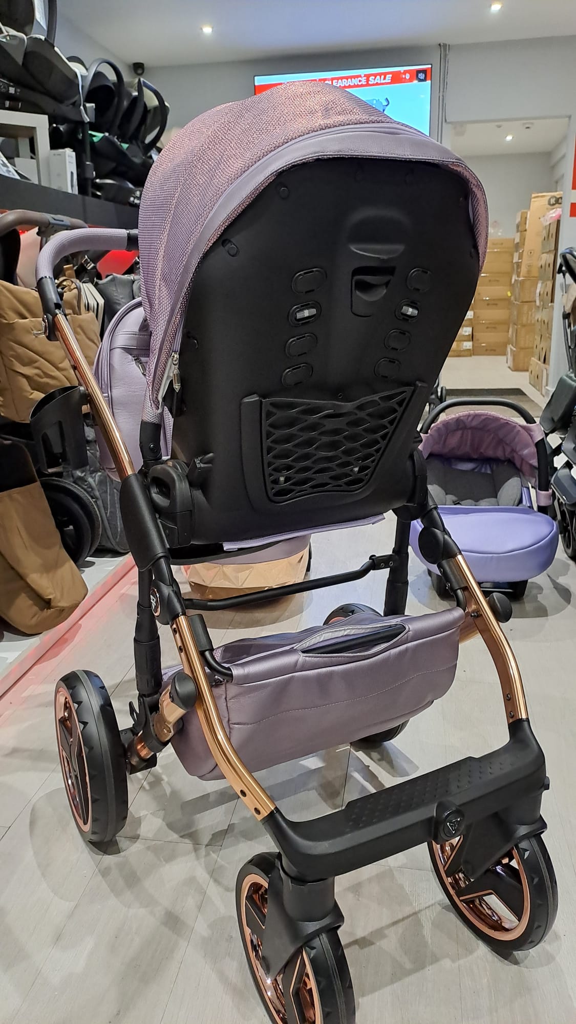 Junama Dolce 3 In 1 Travel System - Lilac / Rose Gold **Showroom Display**