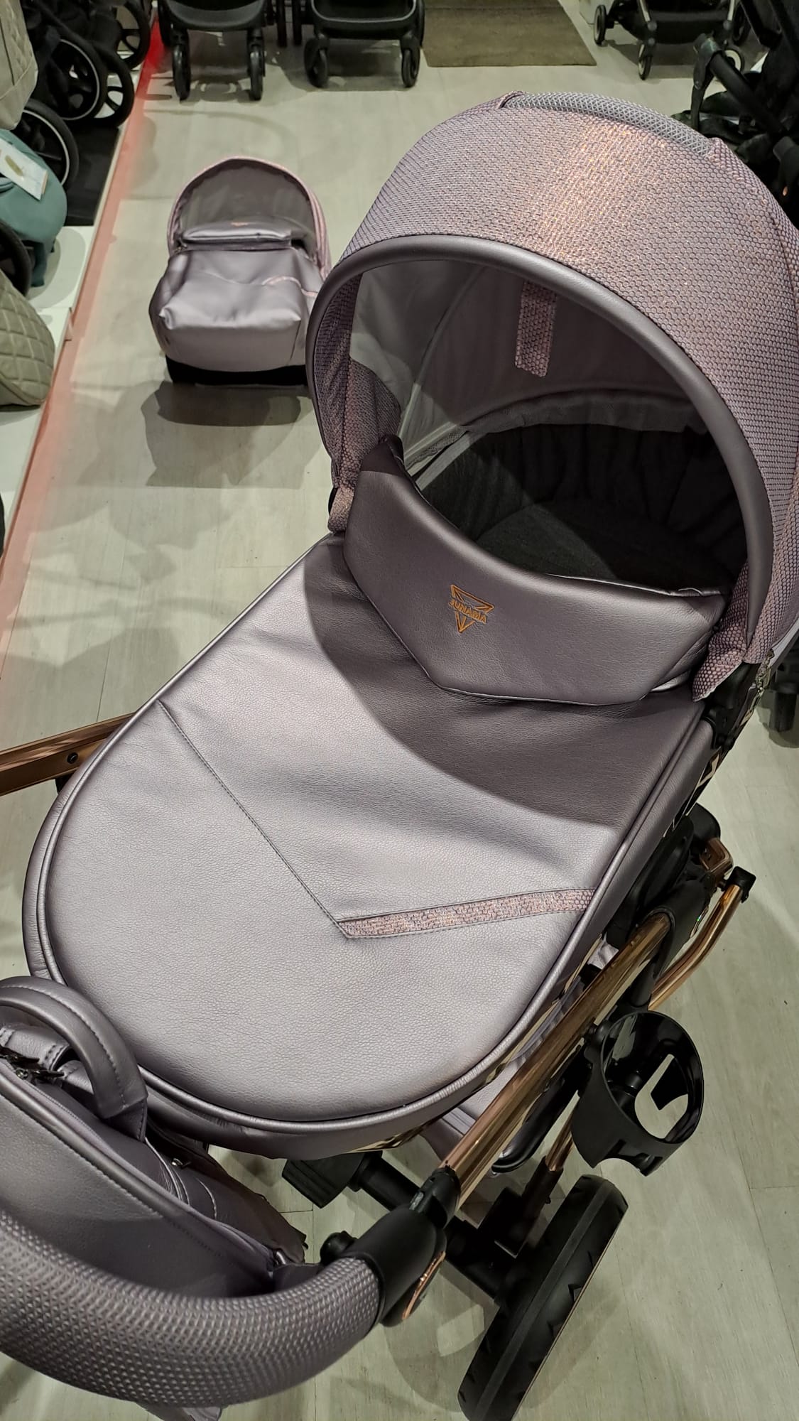 Junama Dolce 3 In 1 Travel System - Lilac / Rose Gold **Showroom Display**