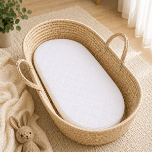 Quilted Moses Basket Mattress 66 x 28 x 3 cm - For Your Little One